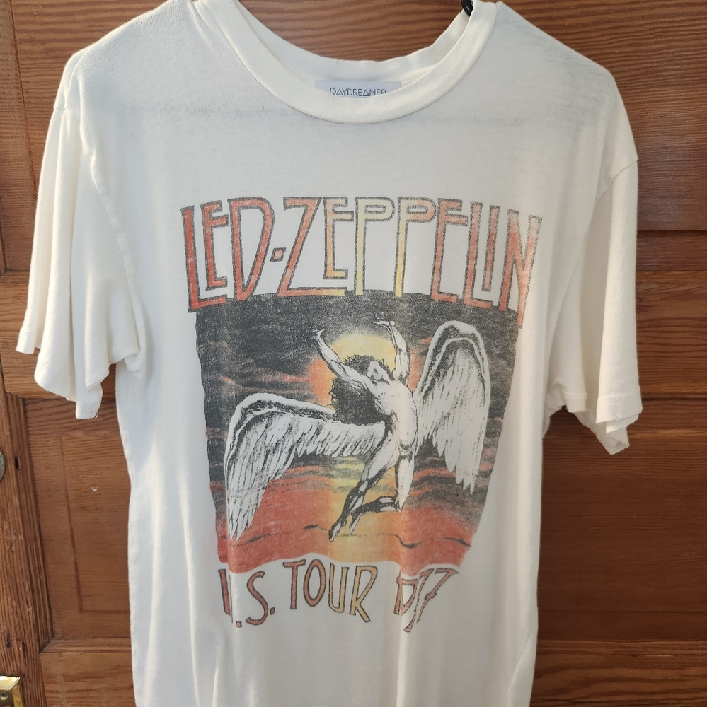 Led Zeppelin White Graphic T-Shirt